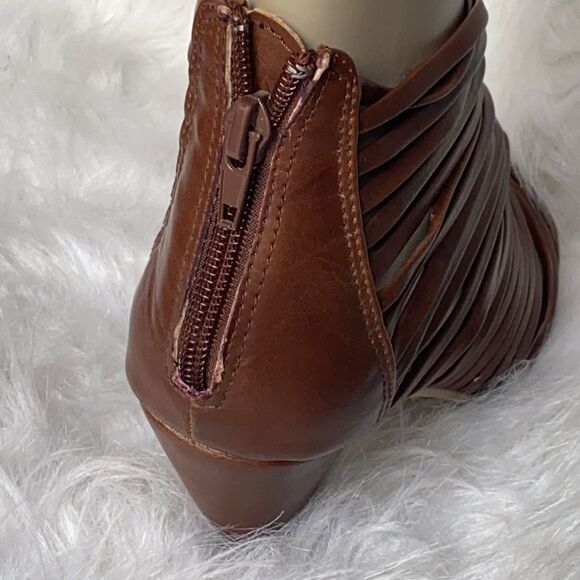 Rampage ladies brown leather open toe sandals Sz 9 - Picture 7 of 10